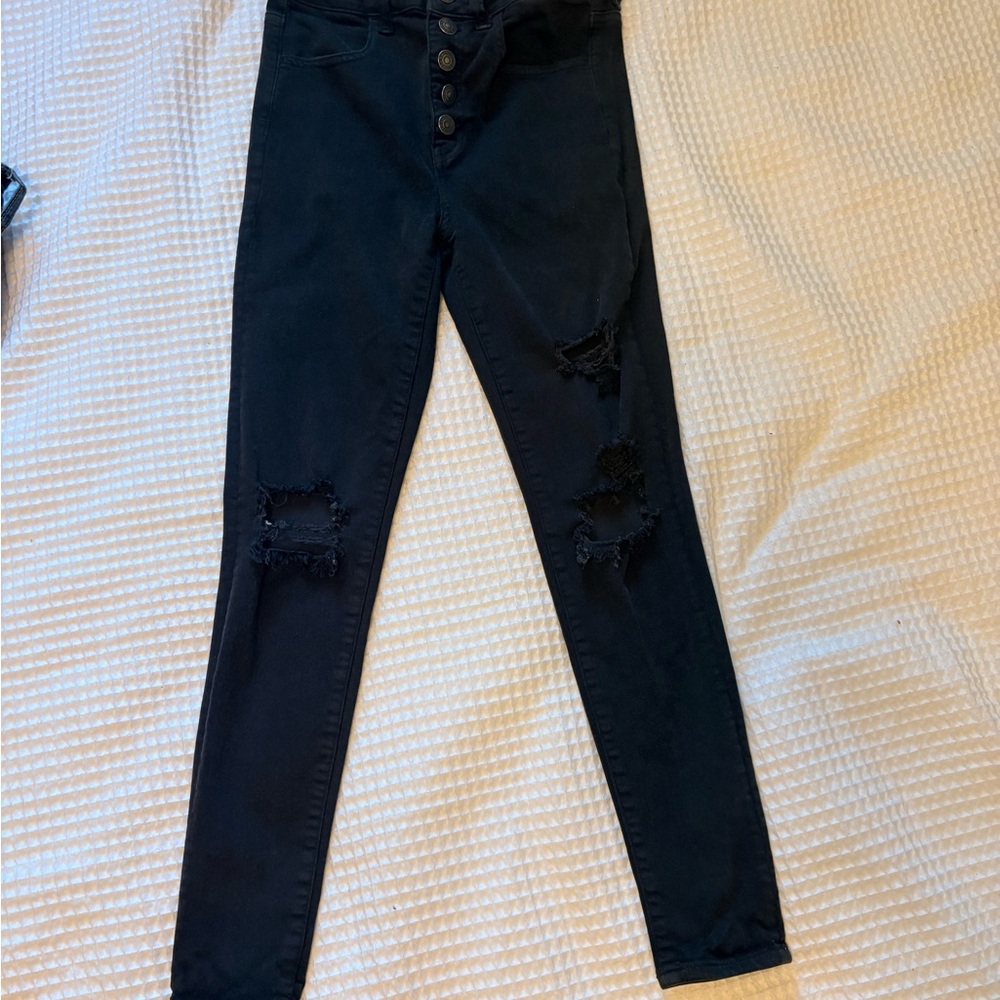 American Eagle Outfitters Black High Rise Jeans